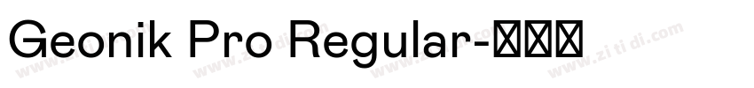 Geonik Pro Regular字体转换